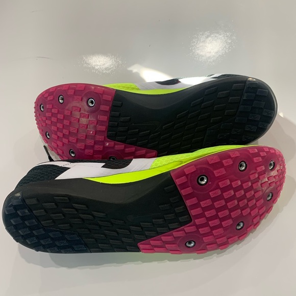 Nike Mens Zoom Rival Waffle 6 Cross country Shoes - Black, Pink, Green size 11 main image 8